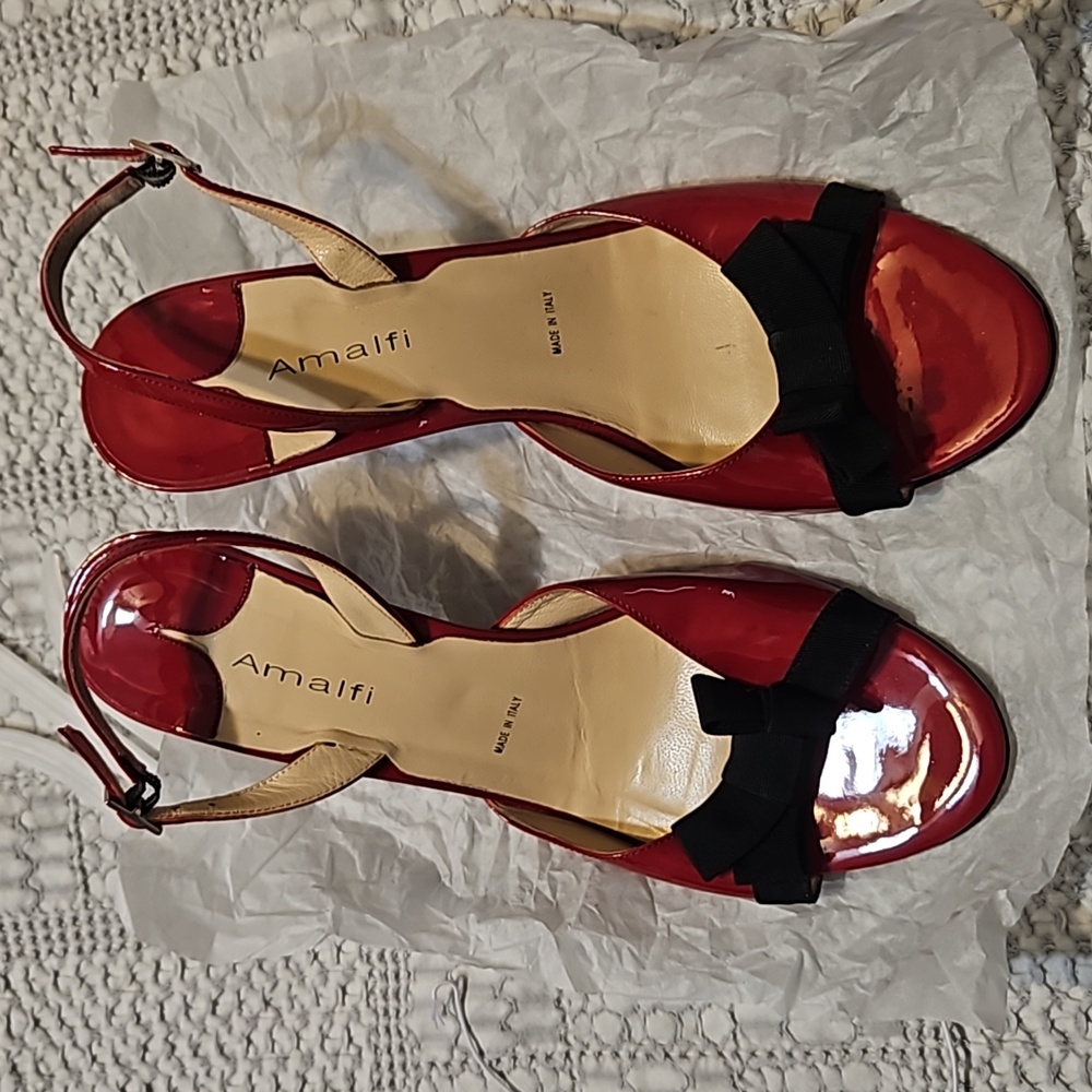 Red Stiletto Slingbacks